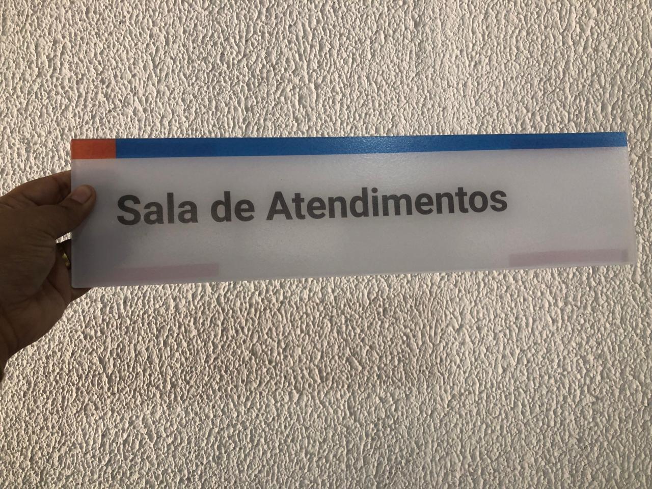 Placa de Sinalização para Porta em Acrílico com Impressão Digital - Placas de Porta - Imagem 8